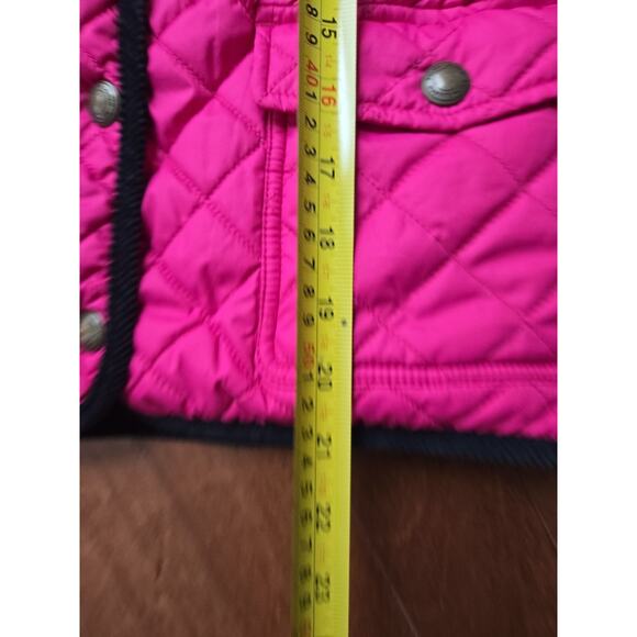 Polo Ralph Lauren Girls Size M 8-10 Pink And Blue quilted Coat - Picture 6 of 8